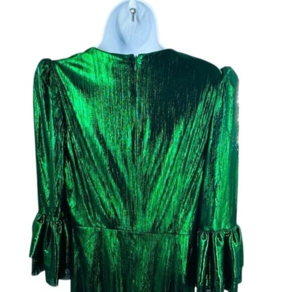 Tuckernuck Emerald Green Metallic Maxi Dress - Picture 8 of 11